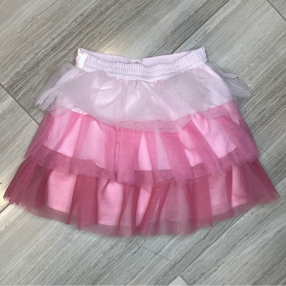 Janie and Jack Ombre Tiered Tulle Skirt Ballet Twirl Formal Holiday Trip Pink 2T - Picture 7 of 13